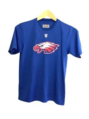 A4- BOYS BLUE EAGLE GRAPHIC SHORT SLEEVE LIGHT WEIGHT T-SHIRT SIZE SMALL YOUTH